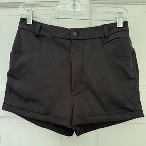 lululemon athletica Black High Waist Women Shorts